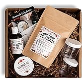 Shea Butter Body Butter Making Kit - DIY Kits for Adults (Raw Shea Butter, Almond Oil, Coconut Oil, 2 Jars) & Recipe Card with Link to Video Tutorial - Natural Whipped Body Lotion Making Kit