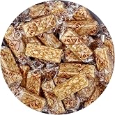 Sesame Crunch Bars, 2 Pound Bulk Bag, Individually Wrapped Honey Candy Bars, The Hampton Popcorn &amp; Candy Company