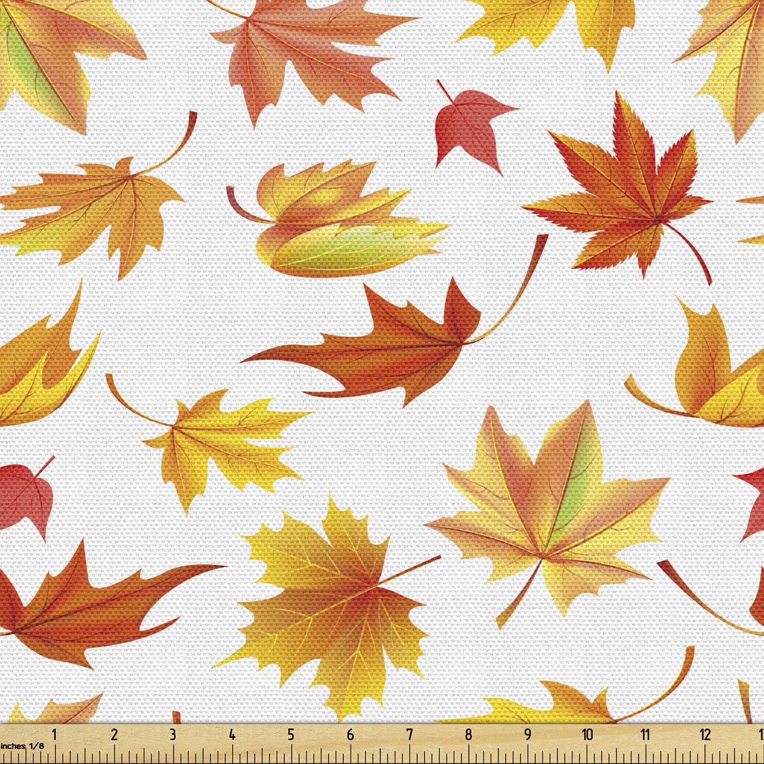 Ambesonne Autumn Fabric by The Yard, Demonstration