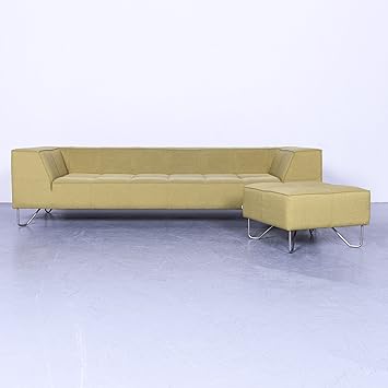 Bo Concept Milos Stoff Sofa Garnitur Lind Grun Dreisitzer Couch