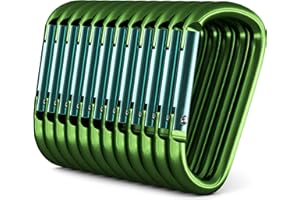 GOLD LION GEAR Carabiner - 3" Aluminum Carabiner D Shape Buckle Pack, Keychain Clip, Spring Snap Key Chain Clip Hook Buckle