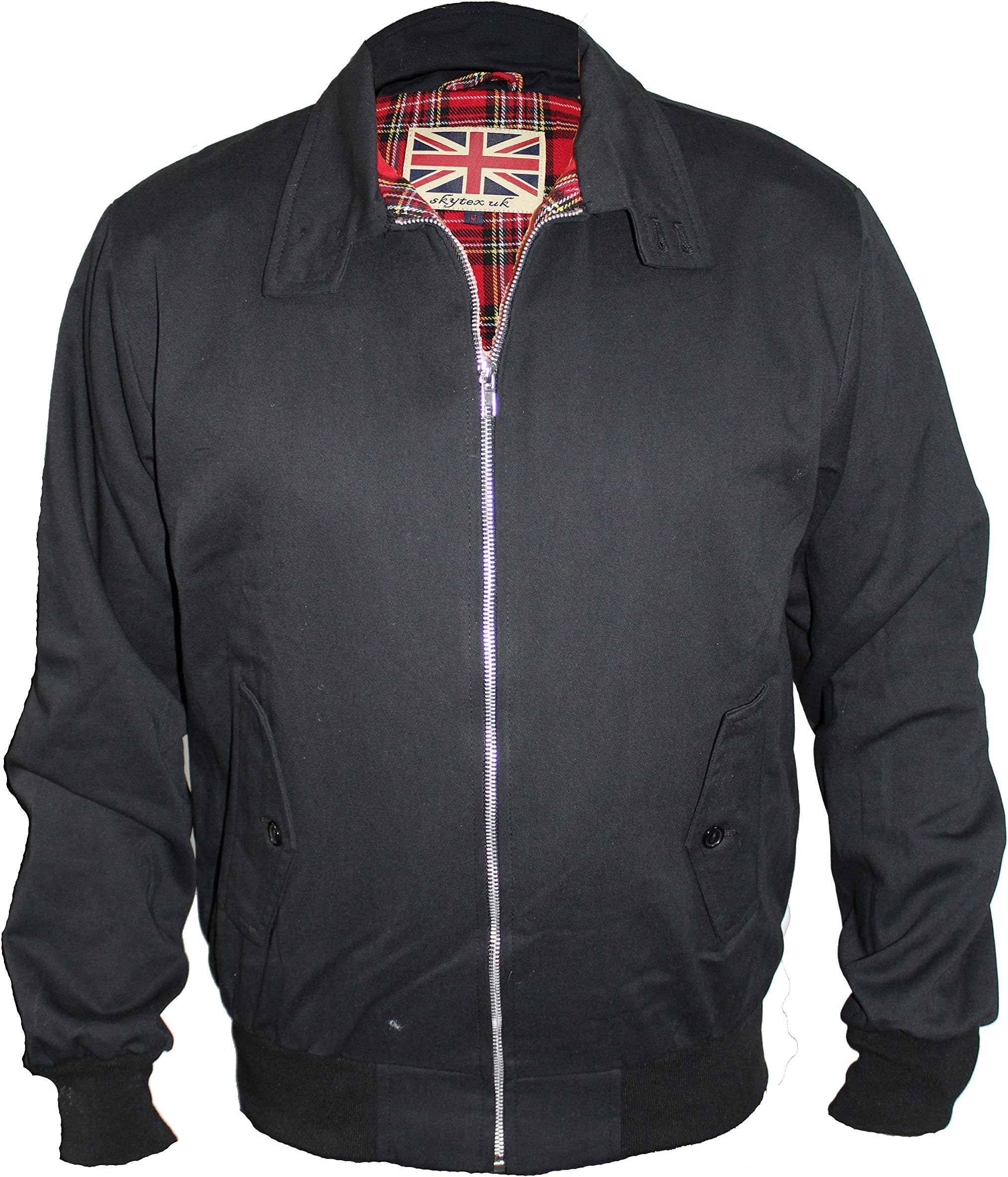 Harrington Jacket Classic/Retro/Mod/Scooter by SKYTEXUK, 10 Colours, Sizes XS - 8XL