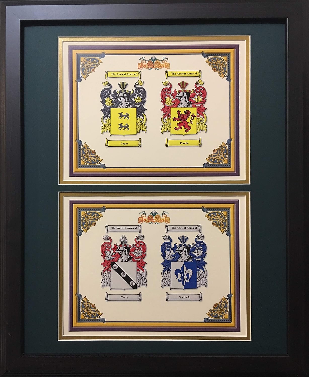 European Collectibles HERALDRY COAT OF ARMS LOPEZ FAMILY CREST