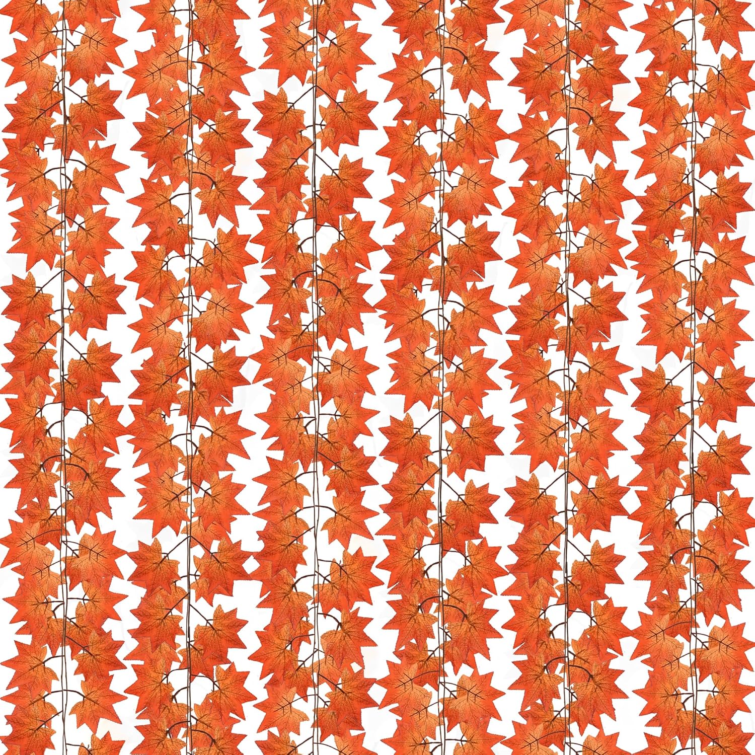 Wreaths, Garlands & Swags - 8 Pack Fall Decor Maple Leaves Garland, Anftraer 55.2Ft Hanging Vines Fall Garland Artificial Autumn Foliage Garland Thanksgiving Decor Fall Decorations for Home Front Porch Wedding Fireplace Party