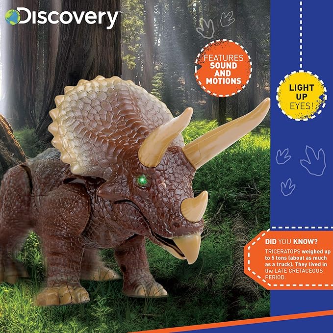 discovery triceratops toy