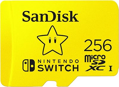 SanDisk microSDXC 256GB Nintendo Switch Licensed Edition UHS-I V30