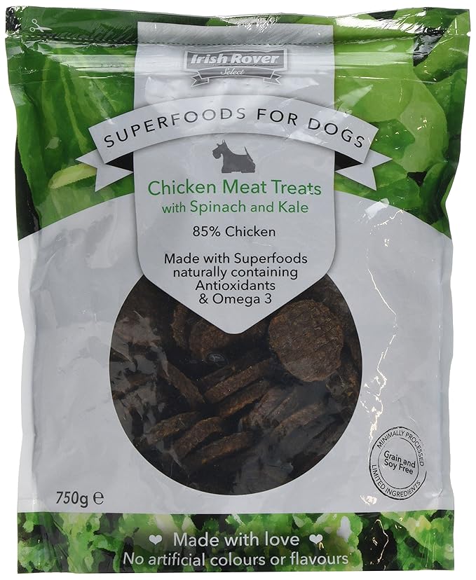 Irish Rover Select Superfoods For Dogs Chicken Spinach and Kale 750gm Amazon.co.uk Pet Supplies