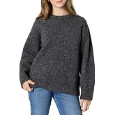 Amazon Essentials Women's Oversized-Fit Faux Mohair Crewneck Sweater