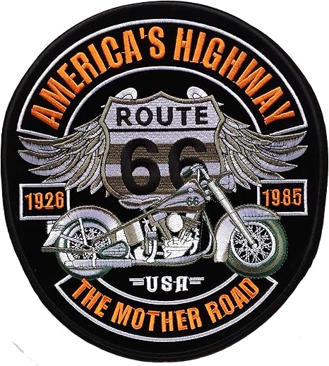 Amazon Lolo Import 大型 アメリカン バイク ワッペン 23 5x25 5cm アイロン 刺繍 ワッペン アップリケ 通販