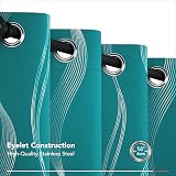 Deconovo Blackout Curtains Eyelet 46x72 Turquoise 2 Panels Thermal Insulated view 4