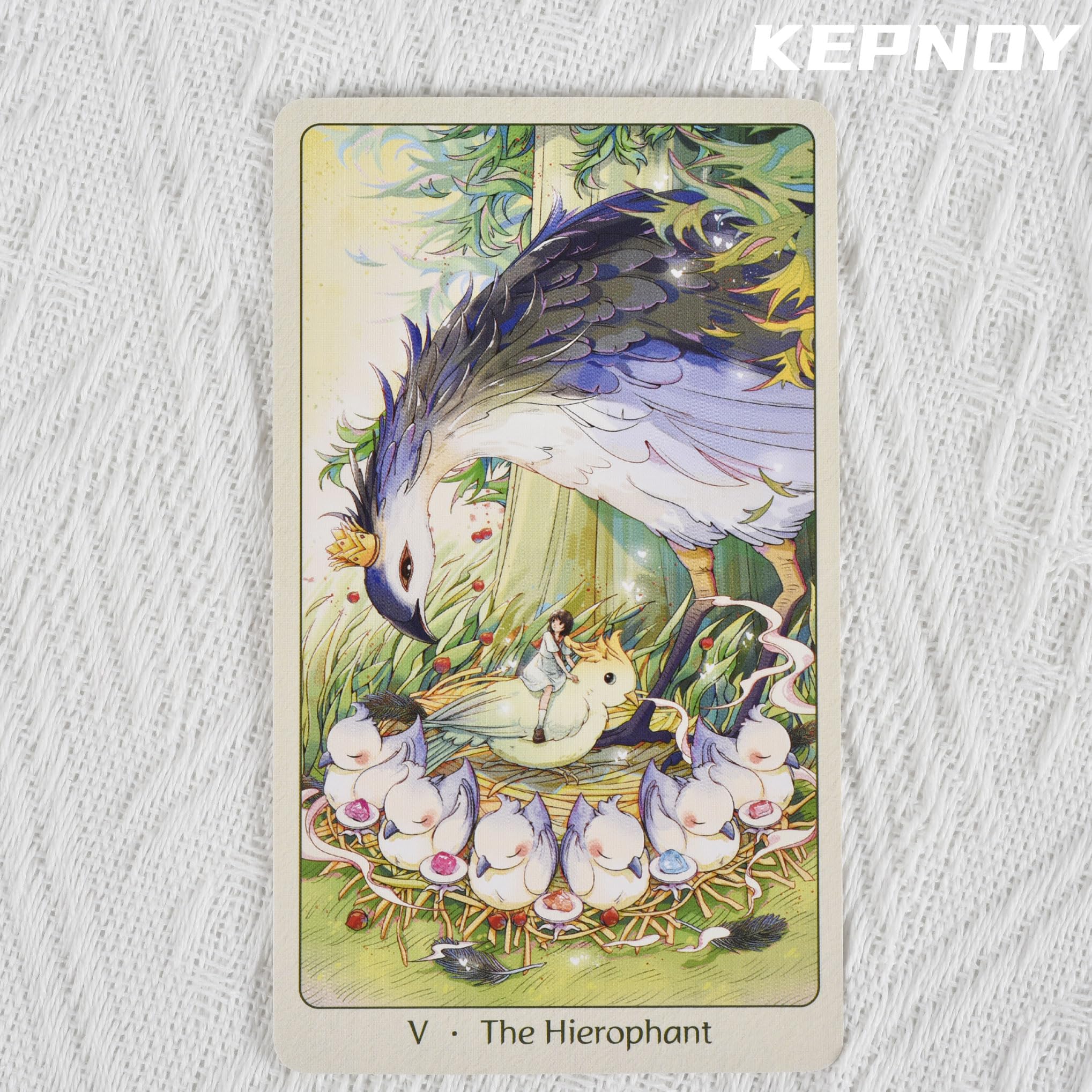 KEPNOY Forest Spirit Imprint Tarot Card(Standard Edition),Deck in a Tin Cards,Fortune Telling Game,Divination Tools for All Skill Levels,Guidebook,Divination Cards