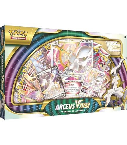 Amazon.com: Pokemon TCG VSTAR Premium Collection Box w/Sleeves - 8