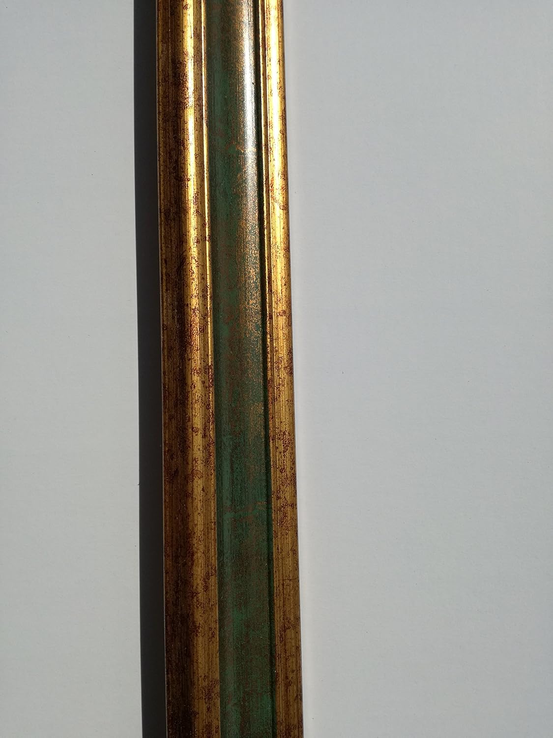 Cornice Artigianale Made In Italy In Legno Massello - Oro/Avorio 80x100 Cm Con Passepartout - Foto 8