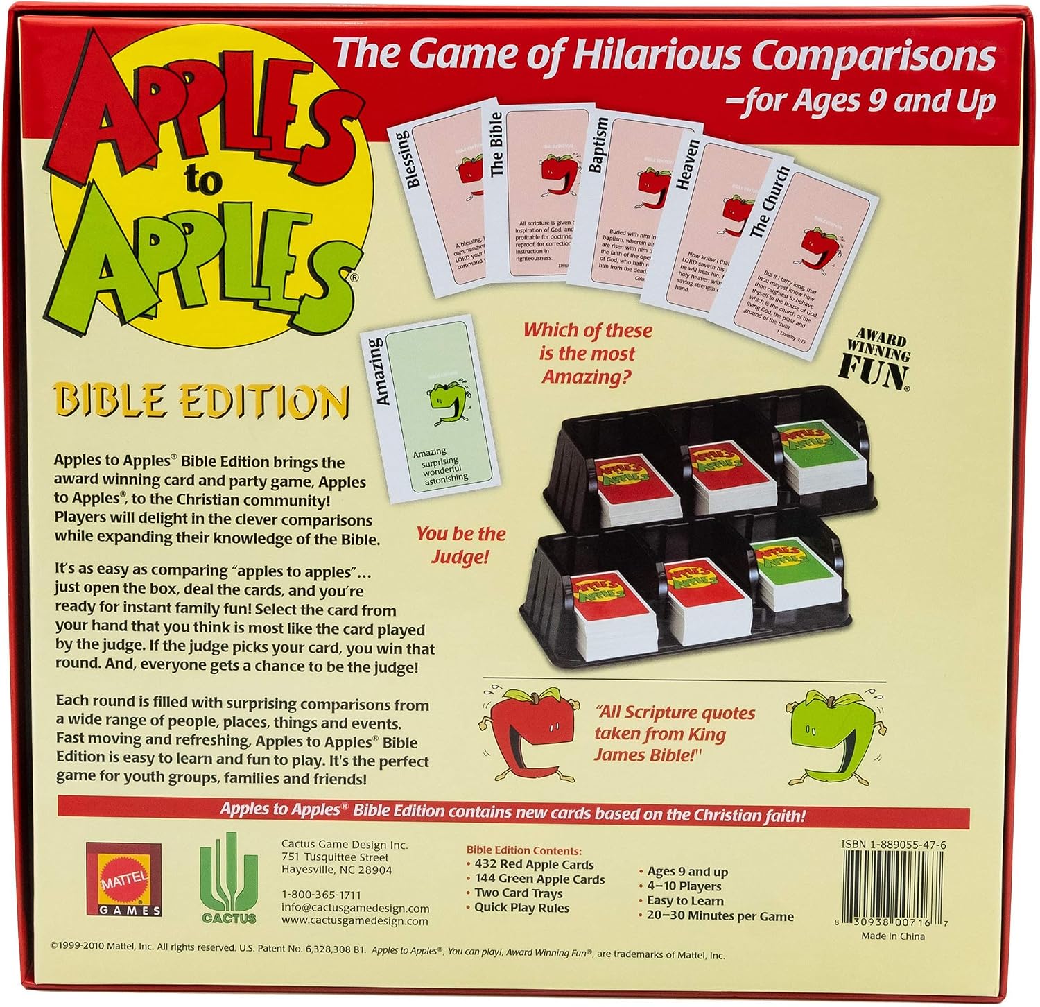 Amazon Com Cactus Game Design Apples To Apples Bible Edition Toys Games