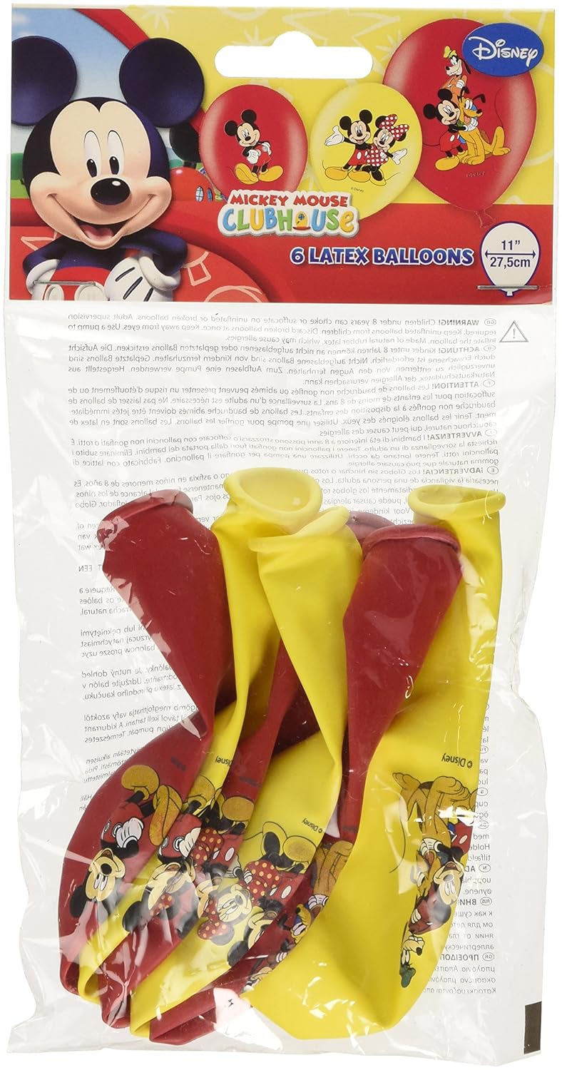 Disney Junior Amscan International 28 cm Mickey Mouse Balloons Amazon.co.uk Toys & Games