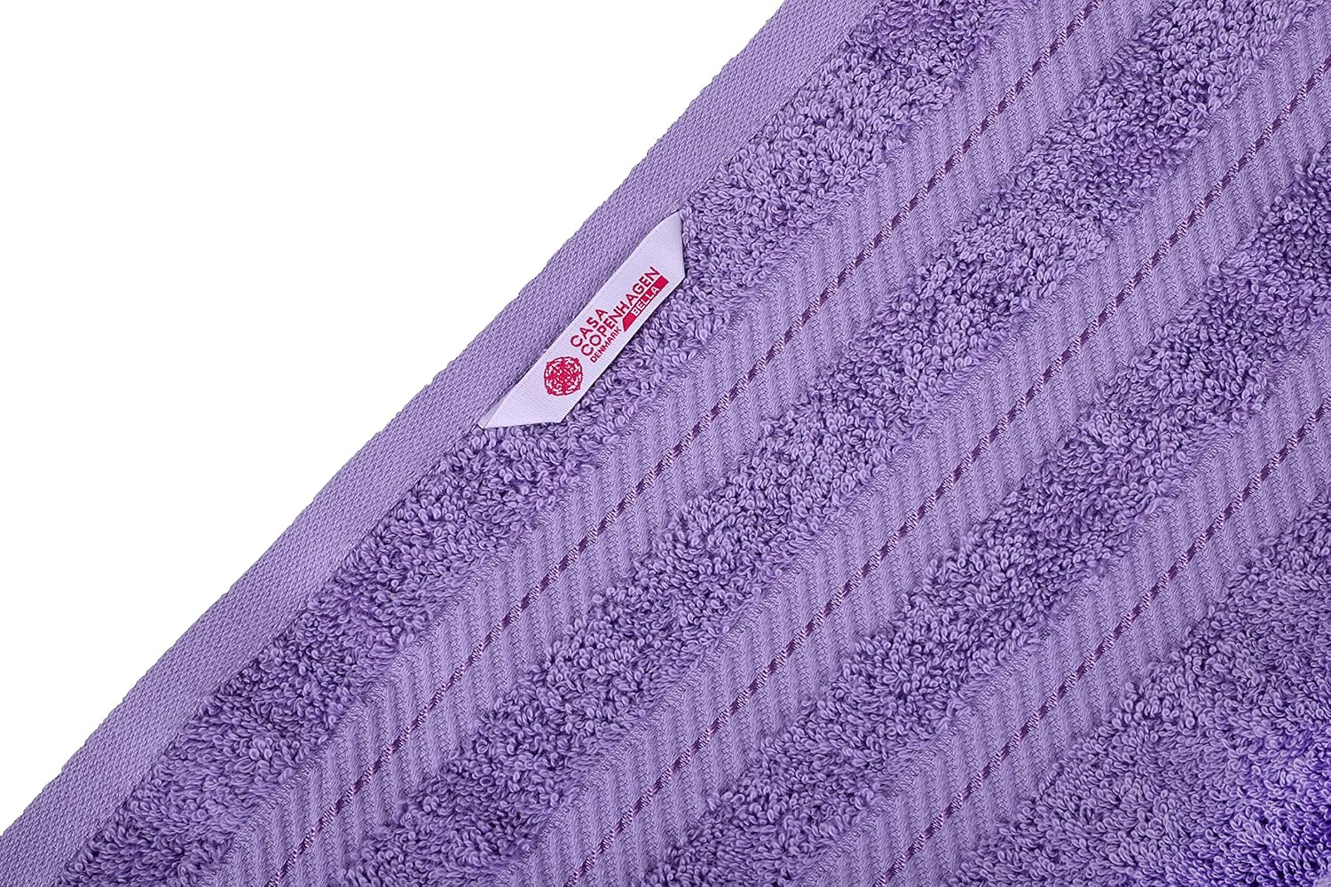 CASA COPENHAGEN Denmark Soft Linen Premium, 6 Piece Kitchen and Bathroom Egyptian Cotton Towel Set, [Worth $72.95] -"Purple Rose (2 King Size Bath Towel, 2 Hand Towels, 2 Face Towels, 2 Face Towels: Home & Kitchen