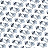 Keple 4.8x70mm Roofing Screws Hex Self-Drilling Rubber Washer Zinc Plated 50pcs view 6