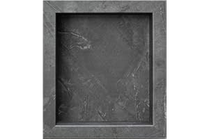 Palisade 17.5 in. x 15.5 in. Vinyl Waterproof Shower Niche Insert in Cracked Slate/Urban Quarry