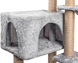 HOMIDEC Cat Tree 145cm Multi-Level Scratching Post Sisal Rope Climbing Tower view 7