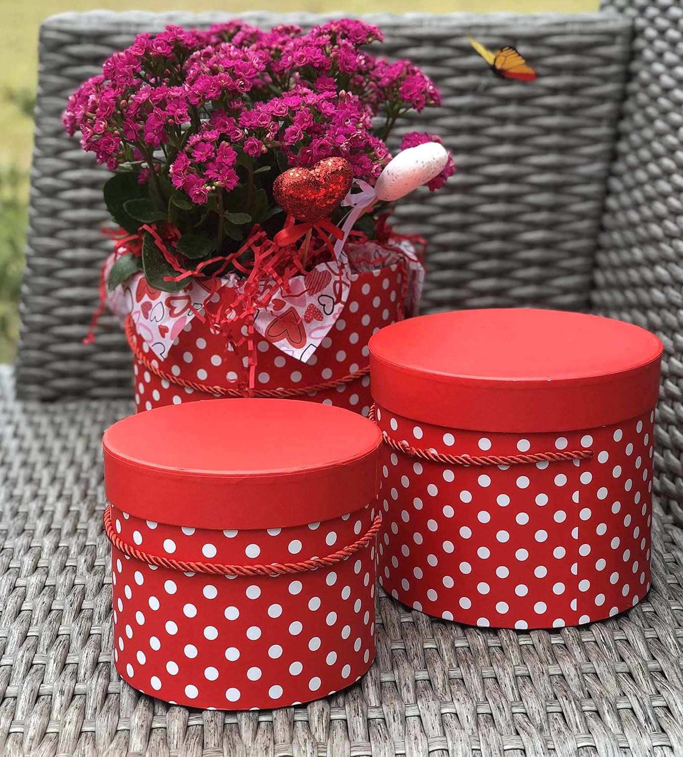 [USASALES] Premium Quality Round Flower Box, Gift Boxes for Luxury Flower and Gift