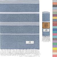 EPHESUS TOWELS Turkish Beach Towel - Turkish Cotton - 39x71 inch Oversized - Turkish Towel for Beach, Bath, Pool, Gym, Yoga -