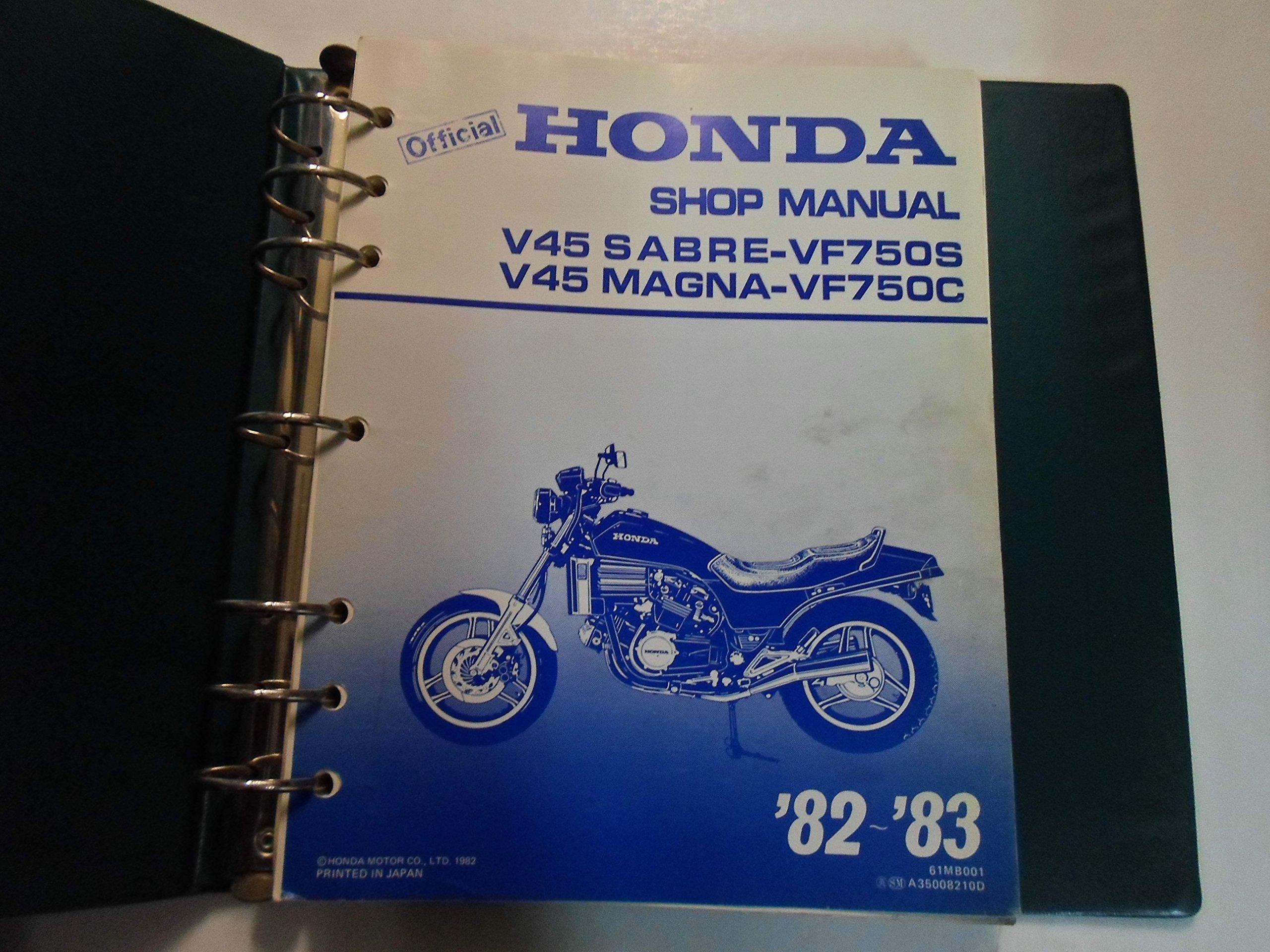 1982 1983 Honda V45 Sabre Magna VF750 S C Shop Repair Manual BINDER MINOR  STAINS: Honda: Amazon.com: Books