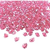 Super Z Outlet 1" Acrylic Color Ice Rock Crystals Treasure Gems for Table Scatters, Home Vase Fillers, Event, Wedding, Arts & Crafts, Birthday Decoration Favor - (Pack of 120) (Pink)