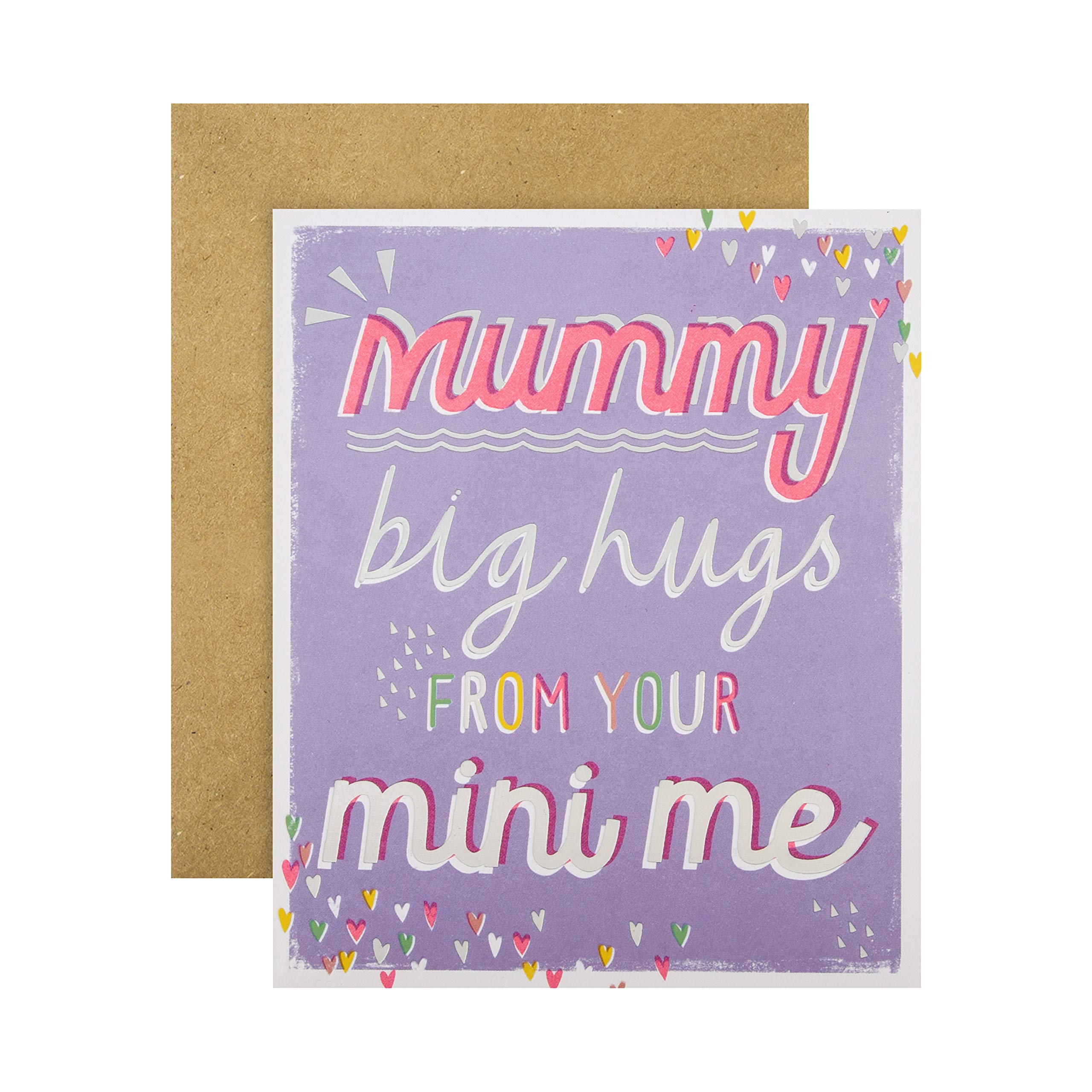 Hallmark Mother's Day Card for Mummy from Your Mini-Me - Contemporary Text Based Design