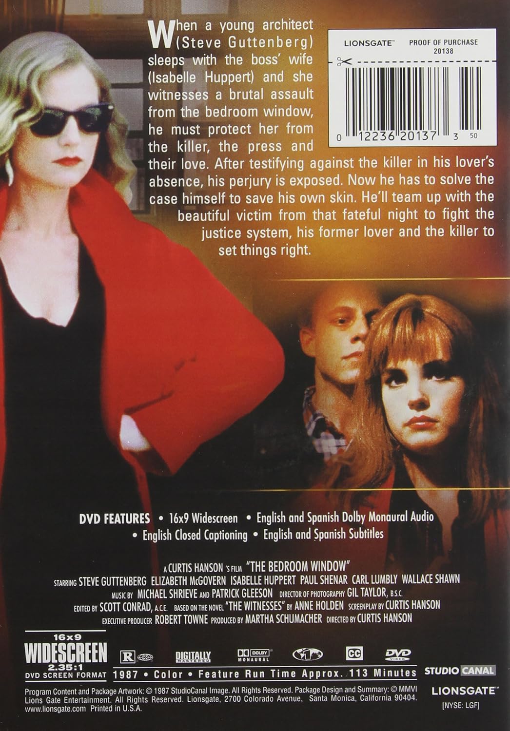 The Bedroom Window Amazon De Steve Guttenberg Elizabeth