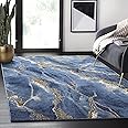 Amazon.com: Abani Contemporary Blue & Metallic Gold Area Rug, 6' x 9 ...