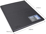 Rapesco 1648 Germ-Savvy Antibacterial Hardcover A4 12 Pockets Black view 5