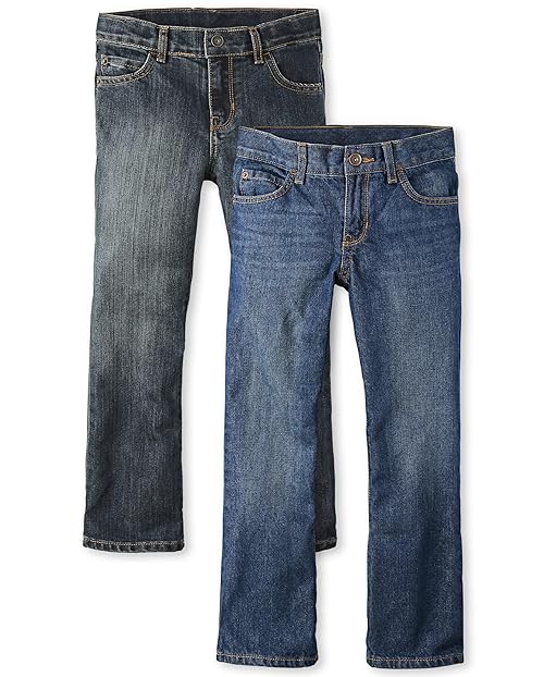 The Children's PlaceBoysMultipack Basic Bootcut Jeans Dark Jupiter/Dustbowl Wash 2-Pack14