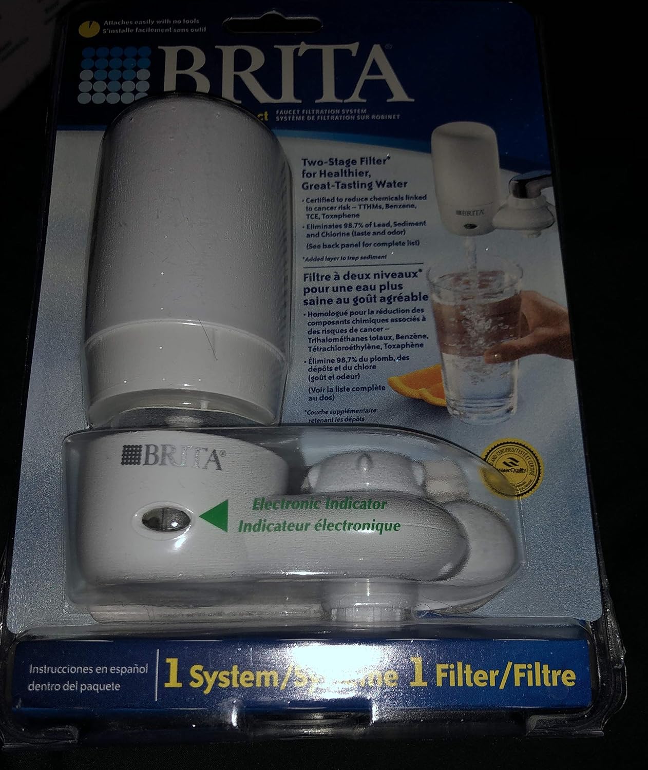 Clo42201 Brita On Tap Faucet Water Filter System Pitcher Water