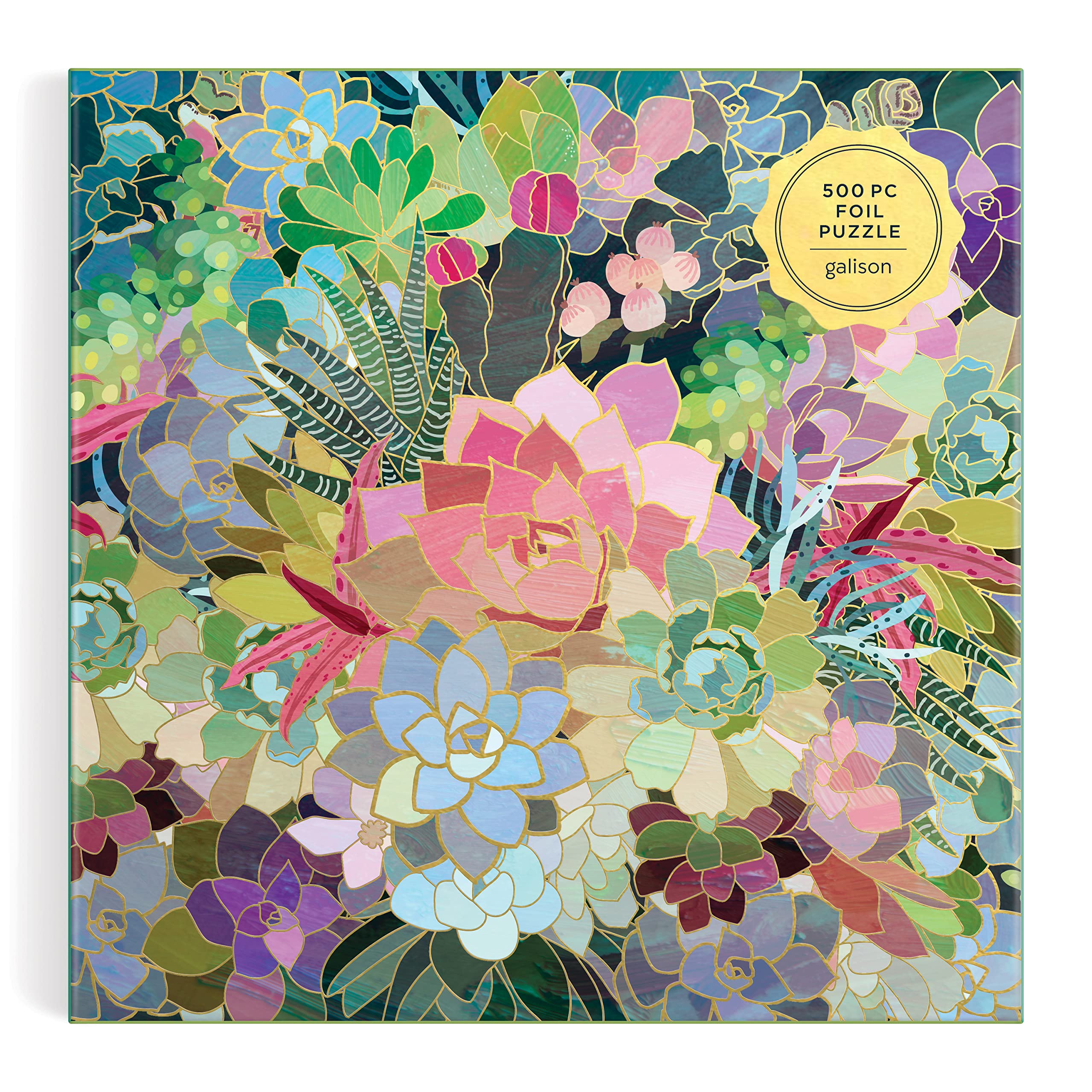 Galison Succulent Mosaic 500 Piece Foil Puzzle from Galison - 20