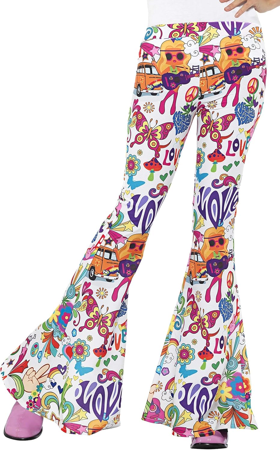 Ropa Vintage Mujer 50 Smiffy'S 45174M Pantalones Acampanados