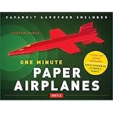 One Minute Paper Airplanes Kit: 12 Pop-Out Planes, Easily Assembled in Under a Minute: Paper Airplane Book with Paper, 12 Projects & Plane Launcher