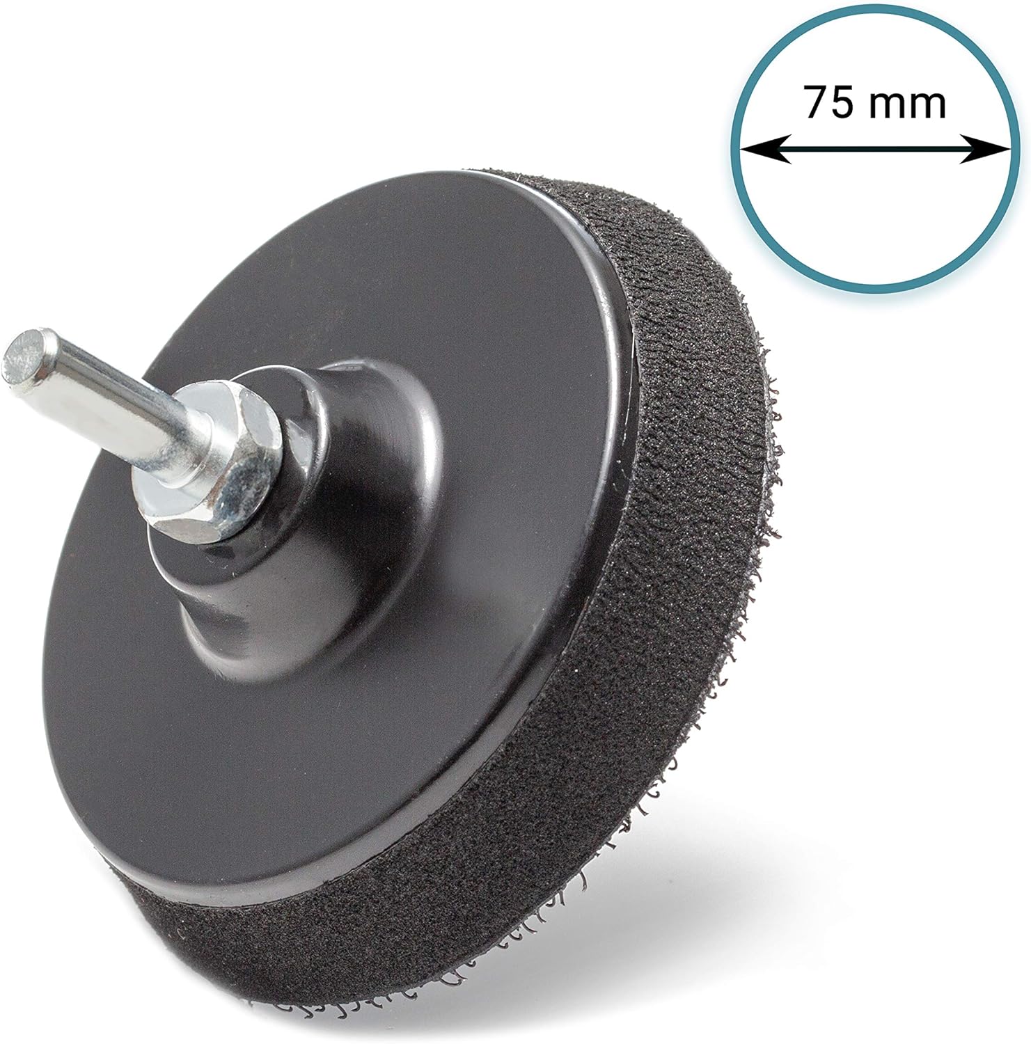 3 inch (75mm) Hook and Loop Backing Pad (with drill attachment), Hook