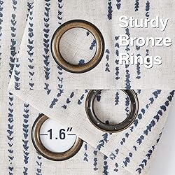 jinchan Boho Curtains Linen Curtains for Living