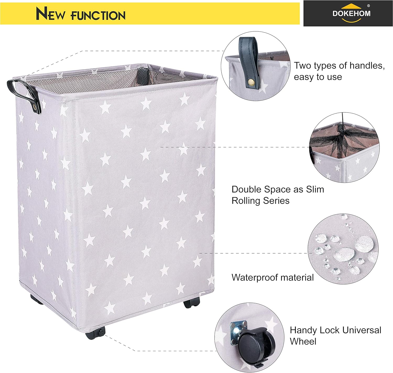 Gran Servicio de lavandería Plegable Bolsa de Lavado de Ropa Bin