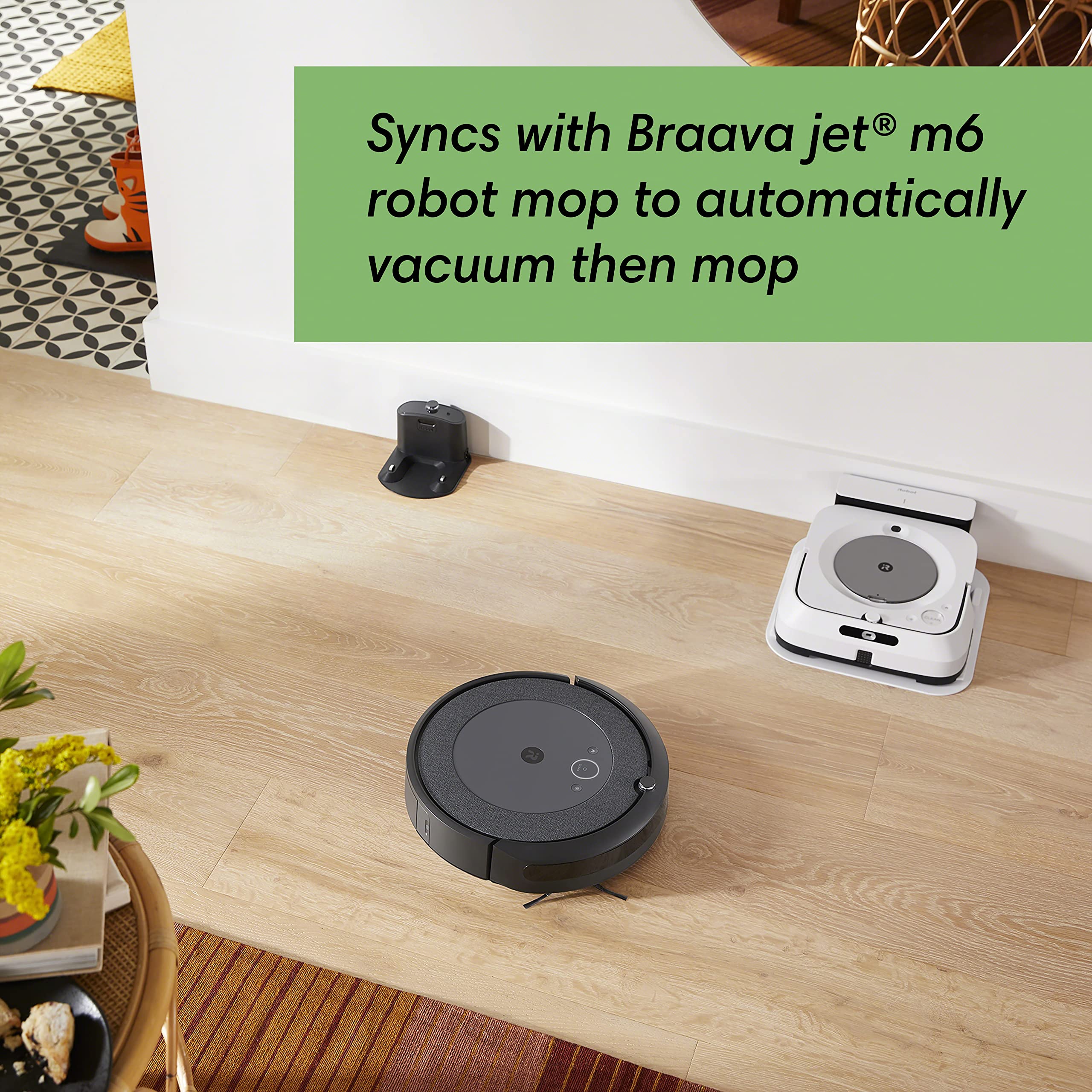 iRobot Roomba i4 EVO Wi-Fi Connected Robot Vacuum – Clean by Room with Smart Mapping Compatible with Alexa, Ideal for Pet Hair, Carpet and Hard Floors