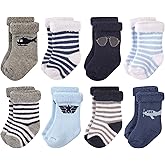 Hudson Baby baby-girls Cotton Rich Newborn and Terry Socks