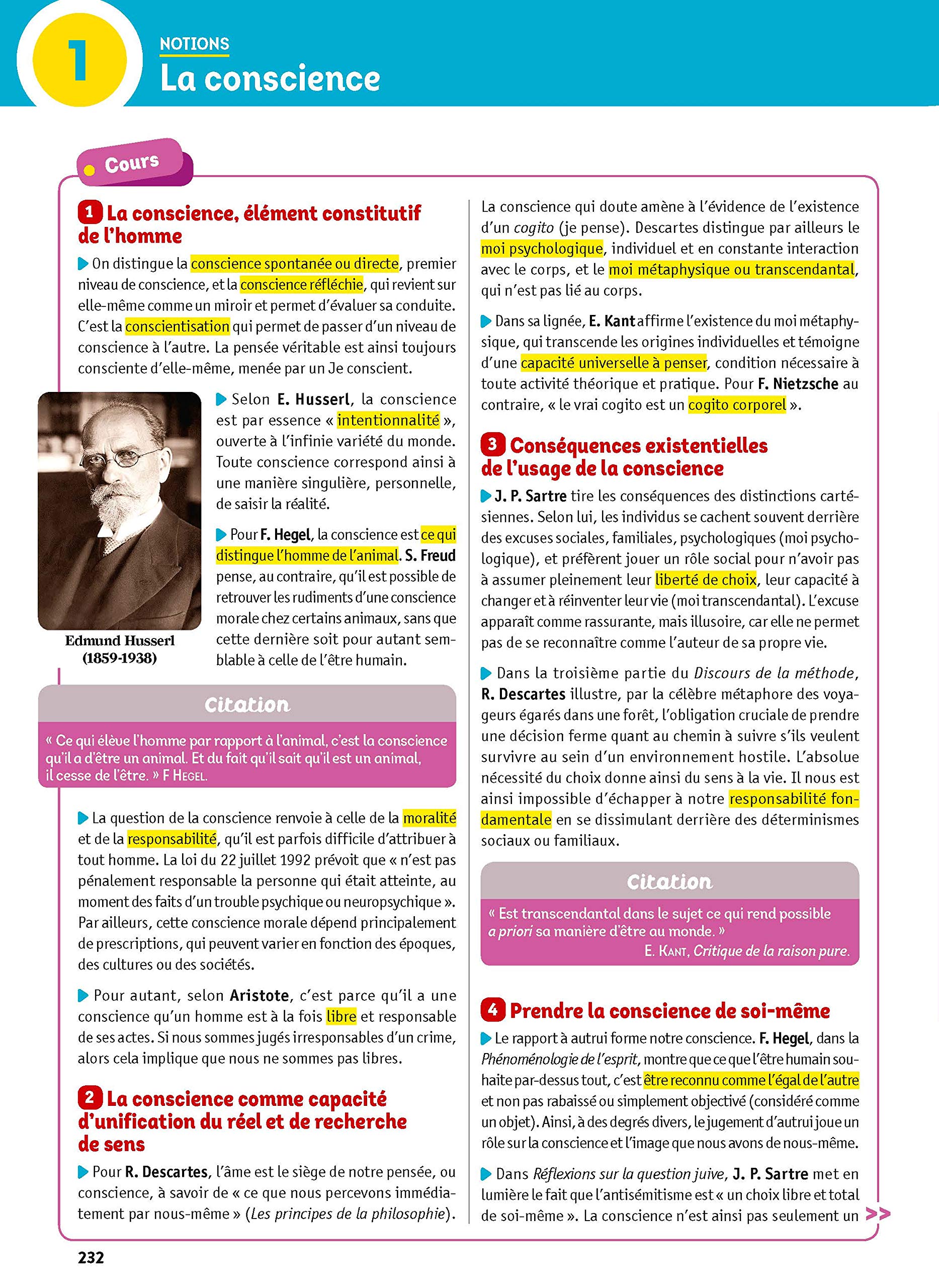 Citation Conscience Philo Pdf Cours Exercices Examens