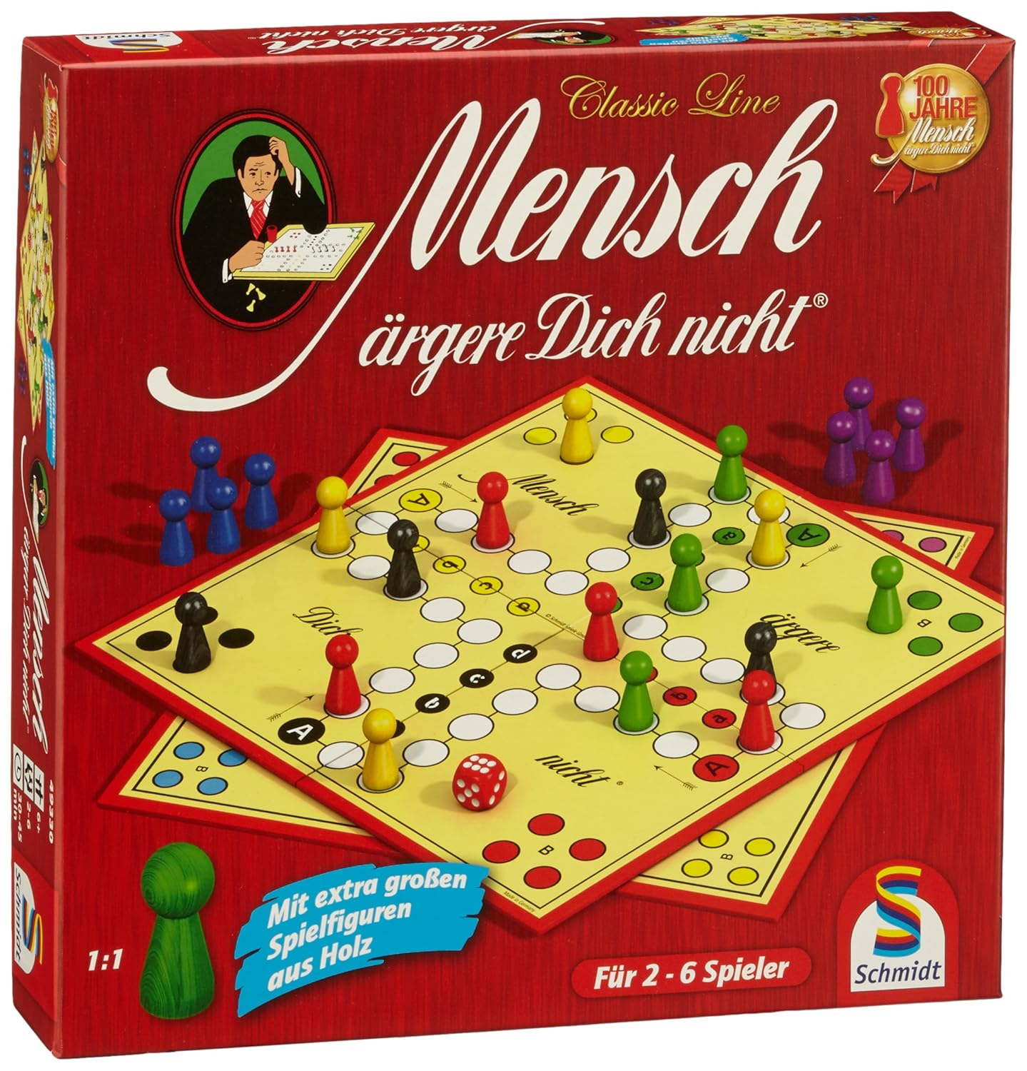 Schmidt Spiele 49330 Classic Line Mensch ärgere Dich Nicht Große