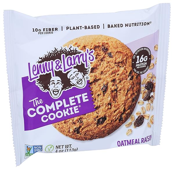 LENNY & LARRY’S THE COMPLETE COOKIE OATMEAL RAISIN, 4 OZ