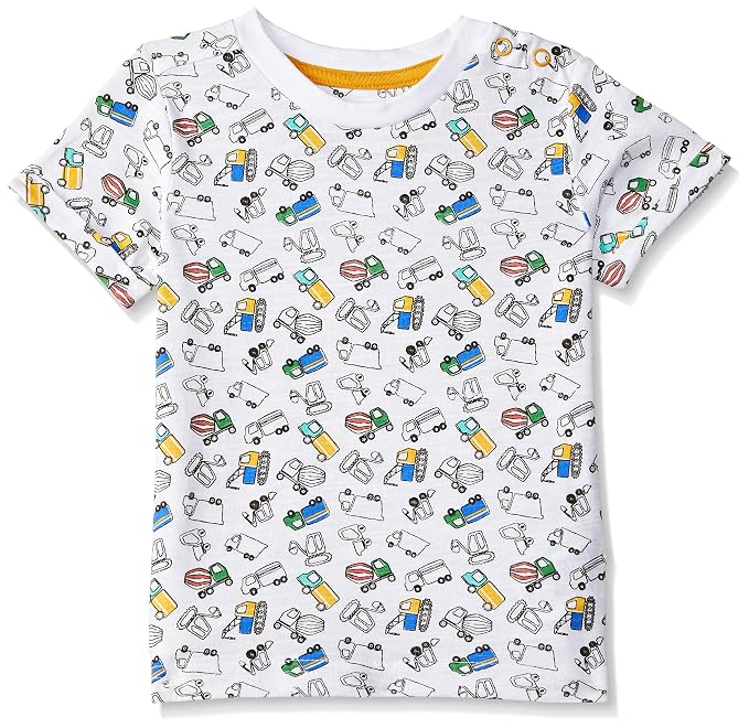 Baby Boys Animal Print Regular Fit T-Shirt