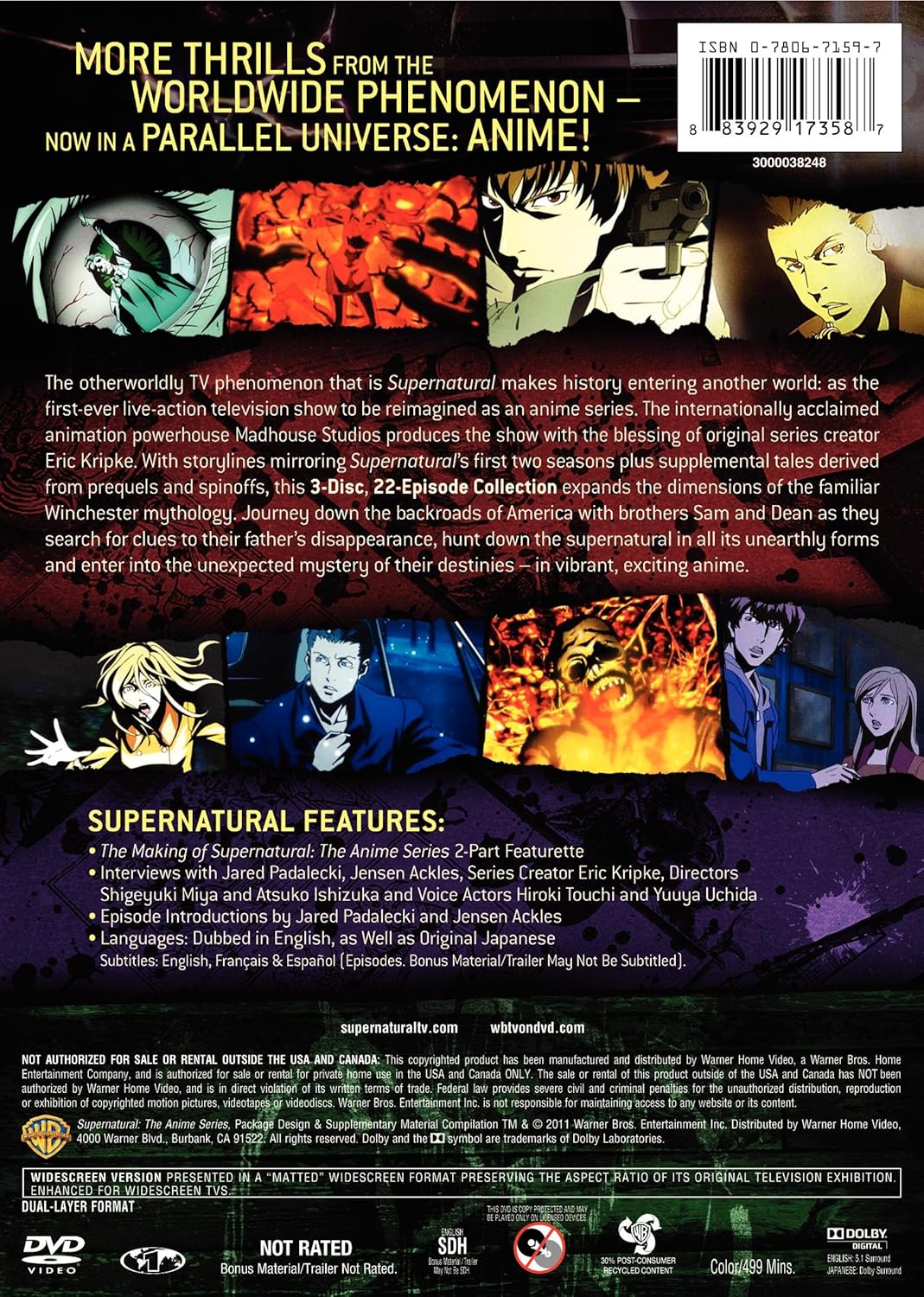 Download Supernatural The Anime Series Amazon Ca Jared Padalecki Andrew Desktop Wallpaper Get Wallpaper Supernatural The Anime Series Amazon Ca Jared Padalecki Andrew Free HD