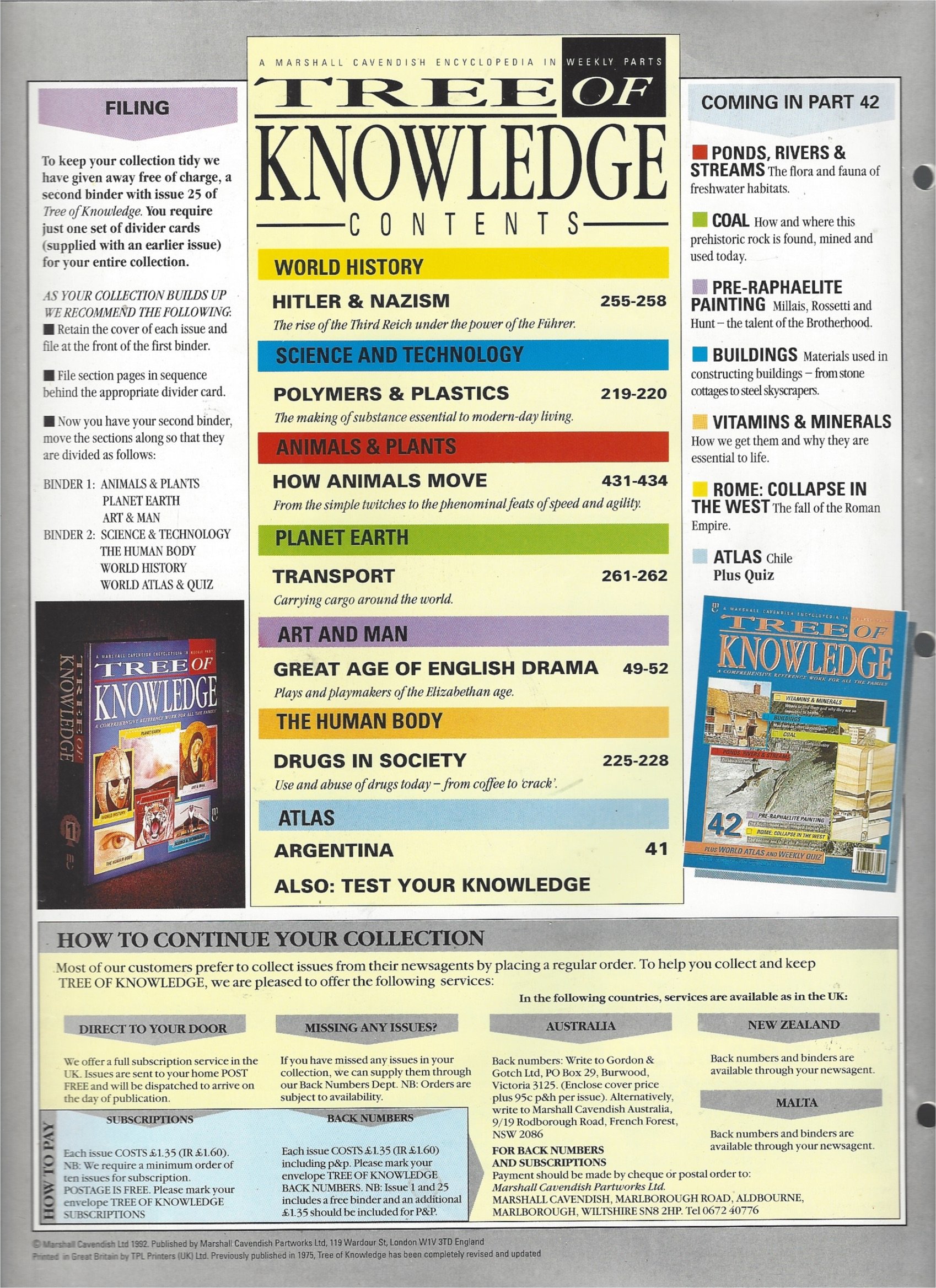 A Marshall Cavendish Encyclopedia In Weekly Parts Tree Of Knowledge Marshall Cavendish Amazon Com Books