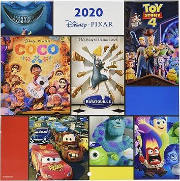 Amazon Com Erik Pixar Movies Wall Calendar 16 Months 30 X 30cm Office Products