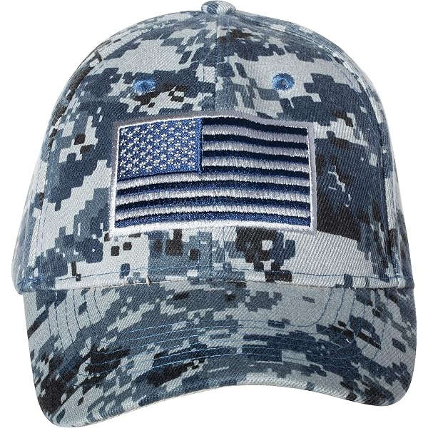 U.S.Navy America's Blu Navy Acu Digitale Mimetico Ricamato Cappello