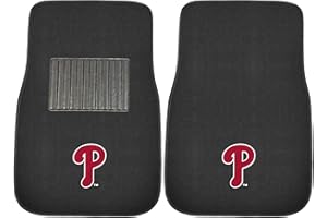 FANMATS MLB Unisex-Adult 2-Piece Embroidered Team Logo Car Mat Set